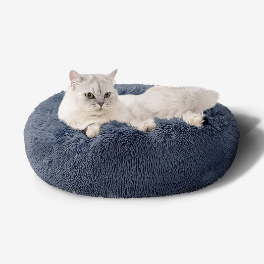 Serenity Paws: Cozy Calming Cat Bed for Relaxation and Peaceful Naps in Style