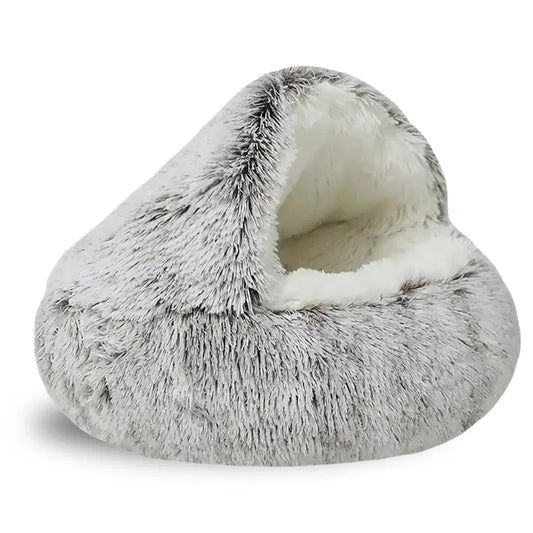 Purrfect Nest: Cozy Cave Bed for Cats and Small Dogs – Ultimate Comfort and Security for Your Pets!